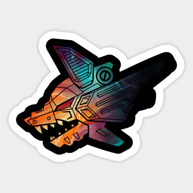 Mecha Robot Wolf | Daybreak Sticker by MaiasaLiger